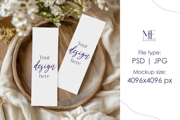 2x6 Photo Booth Mockup, Bookmark Mock Up: Elevate Your Design Presentations