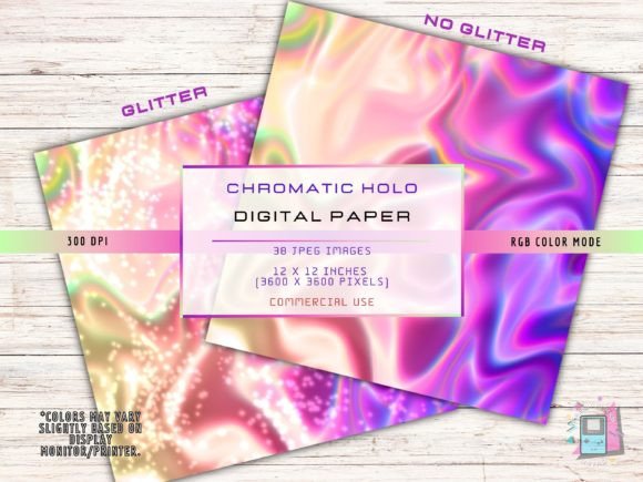 Chromatic Holographic Digital Papers: A Vibrant Resource for Creative Professionals