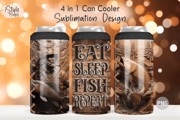 Mastering the Art of Personalized Gear: The Eat Sleep Fish Repeat Tumbler Wrap