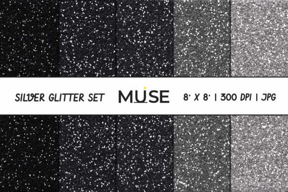 Silver Glitter Digital Paper: Elevating Design with Strategic Elegance