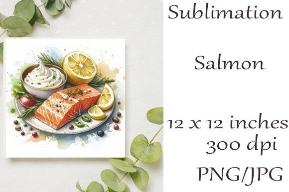 Sublimation Watercolor Salmon PNG: A Versatile Design Asset