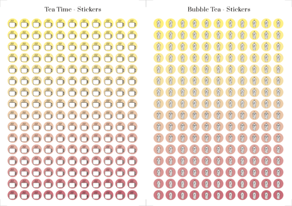 Tea Sticker Sheets: Creative and Practical Decor Tools