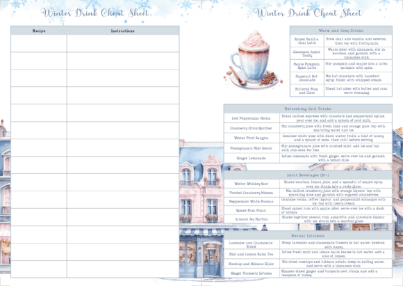 Winter Drink Cheat Sheet: A Versatile Tool for Creativity, Business, and Lifestyle
